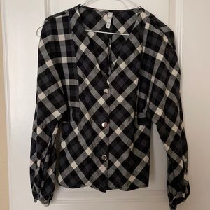 Zara button down top